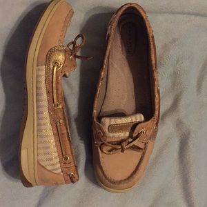 Gold Sperry Top Siders